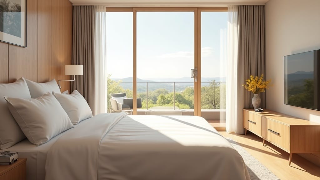 Czyszczenie wentylacji w hotelu - jakość powietrza w pokoju hotelowym