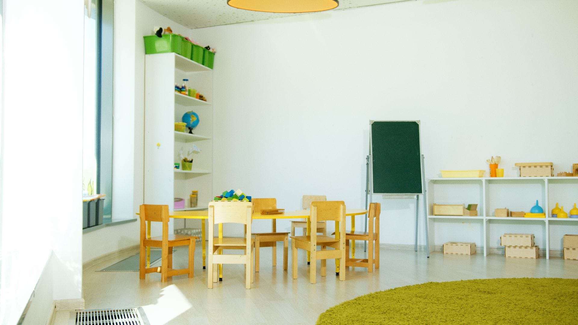 Sala przedszkolna z zapewnioną czystą wentylacją czyszczenie wentylacji w szkole – sala przedszkolna z czystym powietrzem